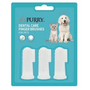 Purry Silicone Dental Care Finger Brushes Set For pets (3pcs) Purry Silicone Dental Care Finger Brushes Set For pets (3pcs)
