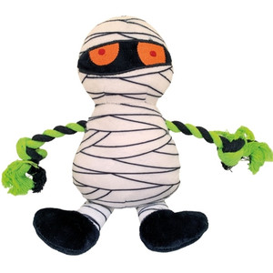 DOG TOY FRIGHT MUMMY W/ ROPE 26cm DOG TOY FRIGHT MUMMY W/ ROPE 26cm
