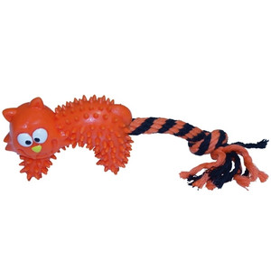 COTTON BONE W/ RUBBER TPR SCARY CAT 25cm COTTON BONE W/ RUBBER TPR SCARY CAT 25cm