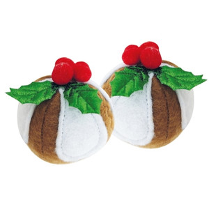 CHRISTMAS CAT TOY PUDDING 6 x 7 cm, 2pcs CHRISTMAS CAT TOY PUDDING 6 x 7 cm, 2pcs