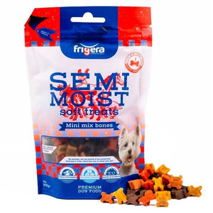 Frigera Semi-Moist Soft Treats Mini Mix Bones 165g Frigera Semi-Moist Soft Treats Mini Mix Bones 165g