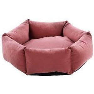 BASKET SUZA HEXAGONAL OLD PINK 50x50x15CM