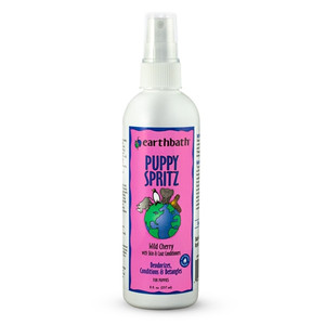 Earthbath® Puppy Spritz, Wild Cherry with Skin & Coat Conditioners, Made in USA, 8 oz pump spray