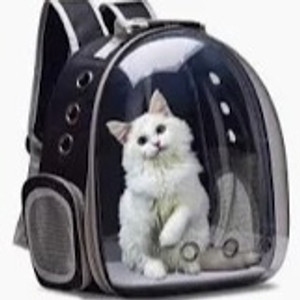 TRANSPARENT BREATHABLE PET CARRIER BAG BACK PACK 31*25*42CM