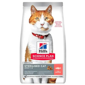 Hill's Science Plan Dry Food for Sterilised Adult Cats With Salmon 1.5KG Hill's Science Plan Dry Food for Sterilised Adult Cats With Salmon 1.5KG