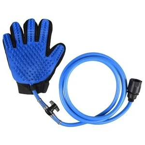 CLEANING GLOVE + TUBE BLUE/BLACK 22CM