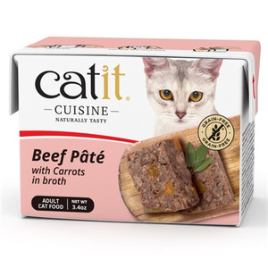 Catit Cuisine Beef Pate with Carrots, 95g Tetra Catit Cuisine Beef Pate with Carrots, 95g Tetra