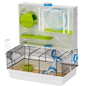 Ferplast Cage Olimpia-Black Hamster Cage, with Tubes and Playing Area 46 x 29,5 x h 54 cm Ferplast Cage Olimpia-Black Hamster Cage, with Tubes and Playing Area 46 x 29,5 x h 54 cm