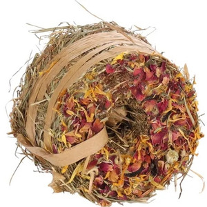 HAY ROLL DONUT ROSE/MARIGOLD 65GR