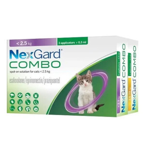 NEXGARD COMBO SPOT ON FOR CATS LESS THAN 2.5KG NEXGARD COMBO SPOT ON FOR CATS LESS THAN 2.5KG