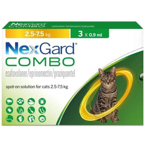NEXGARD COMBO FOR CATS 2.5-7.5KG NEXGARD COMBO FOR CATS 2.5-7.5KG