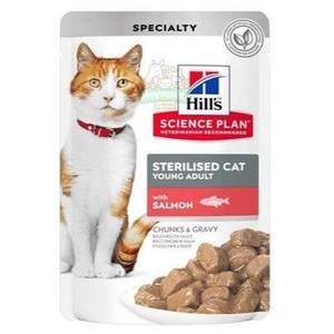 Hills Science Plan Cat Wet Food Sterilised Salmon 85G Hills Science Plan Cat Wet Food Sterilised Salmon 85G