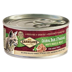 Carnilove Chicken, Duck & Pheasant for Adult Cats (Wet Food Cans) 100g Carnilove Chicken, Duck & Pheasant for Adult Cats (Wet Food Cans) 100g