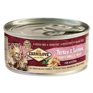 Carnilove Turkey & Salmon for Kittens (Wet Food Cans) 100g Carnilove Turkey & Salmon for Kittens (Wet Food Cans) 100g