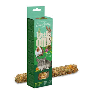 Little One Green Valley Fully edible grain free stick for small mammals with herbs and flowers 1x160g Little One Green Valley Fully edible grain free stick for small mammals with herbs and flowers 1x160g