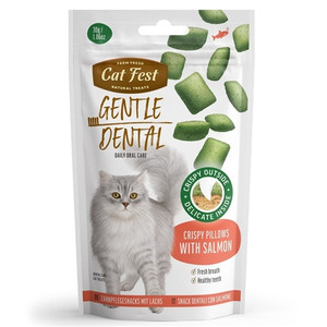 Cat Fest Dental Treats For Cats -Crispy Pillows -Salmon 30g Cat Fest Dental Treats For Cats -Crispy Pillows -Salmon 30g