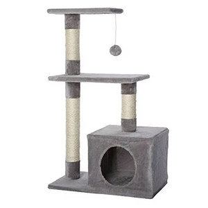 Saas Cat Tree Medium Gray (M 50x30x84 CM) Saas Cat Tree Medium Gray (M 50x30x84 CM)