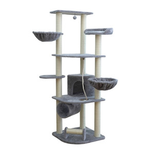 Catry Cat Tower With Scratcher 55x55x171cm Catry Cat Tower With Scratcher 55x55x171cm