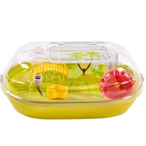 Saas Hamster Cage Set – Yellow 44X31X17CM