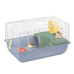 IMAC CRICETI 60 "2nd life plastic" Cage 60,5x40,5x33cm for Small Pets ZINC/AVIO BLUE