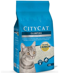 Citycat Clumping Cat Litter Active Carbon 10 L