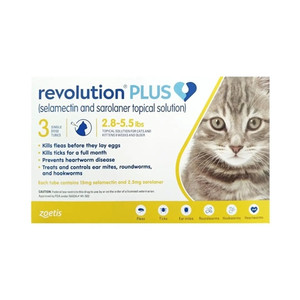 Revolution Plus for Cats 2.8-5.5LBS (15MG) 0.25ML
