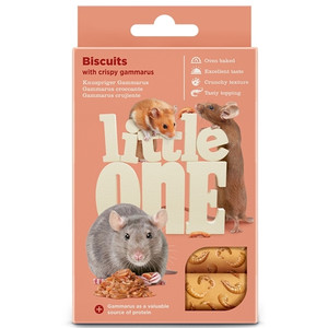 Little One Biscuits for hamsters, rats, mice and gerbils with crispy gammarus 5x7g