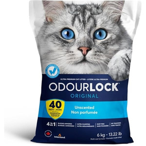 Intersand Odourlock Original Unscented Clumping Cat Litter - 6kg
