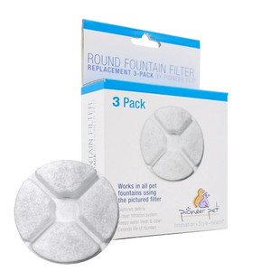 Round Filter replacement for Vortex and Elevated Vortex Fountains 3-Pack