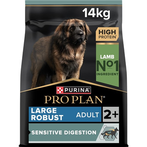 PRO PLAN LARGE ROBUST ADULT SENSITIVE DIGESTION, DRY DOG FOOD WITH LAMB, 14 KG