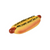VINYL HOT DOG MUSTARD 25X8X5CM