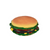VINYL BIG HAMBURGER 15X15X6CM VINYL BIG HAMBURGER 15X15X6CM