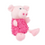 DOG TOY SHAGGY PIG 27CM