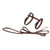 ASP CAT HARNESS+LEASH BROWN 110CM