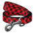 WAUDOG LEAD NYLON RED PLAID 122CM