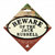 BEWARE JACK RUSSEL CAST IRON OVAL