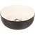 FEEDING BOWL SMALL ANIMAL NALA CERAMIC BLACK-WHITE 13,3x13,3x4,6CM 400ML