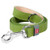 Dog leash WAUDOG Classic, genuine leather, standard hook, width 20 mm, length 122 cm lime green