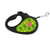 WAUDOG R-leash retracteble dog leash Avocado design reflective tape L up to 50 kg, 5 m black