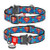 WAUDOG Nylon dog collar with QR passport Superman Logo design metal fastex W 25 mm L 35-58 cm