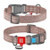 WAUDOG Re-cotton collar  with QR passport, reclaimed cotton, plastic buckle (width 20 mm, length 24-40 сm) brown
