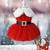 Christmas Pet Dog Clothes, Festive Red Velvet Mesh Skirt With Bow Decoration Christmas Pet Dog Clothes, Festive Red Velvet Mesh Skirt With Bow Decoration