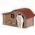 Saas Felt Cat House Bed 60x30x37 CM (Dark Brown)