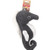 TOY FLIPPER SEAHORSE  GREY