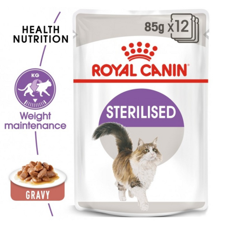 FELINE HEALTH NUTRITION STERILISED GRAVY (WET FOOD - POUCHES) 1x85G