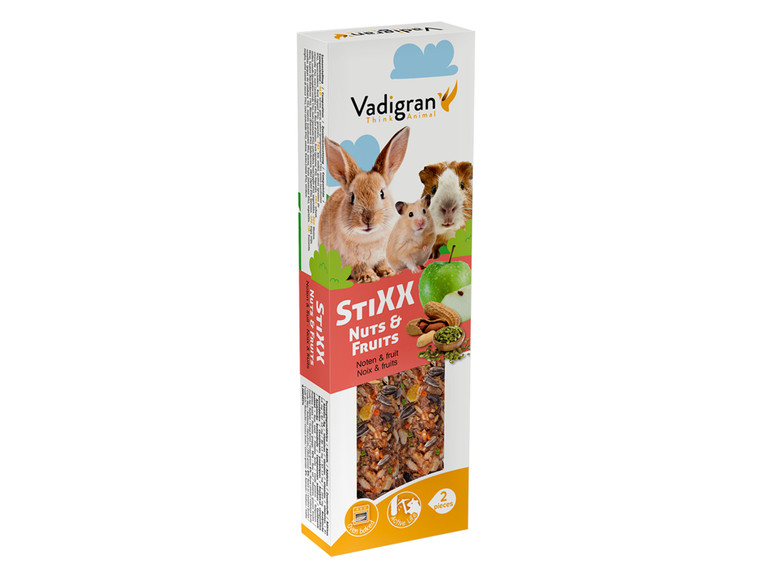 Vadigran Stixx Snack for Small Animals Nuts & Fruit 2 Pieces 200g