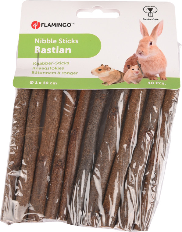 GNAWING STICKS BASTIAN 1X10CM 10PCS