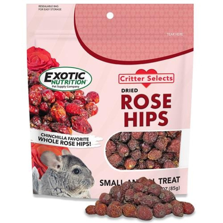 Exotic Nutrition Critter Select's Rose Hip Treats 3 oz