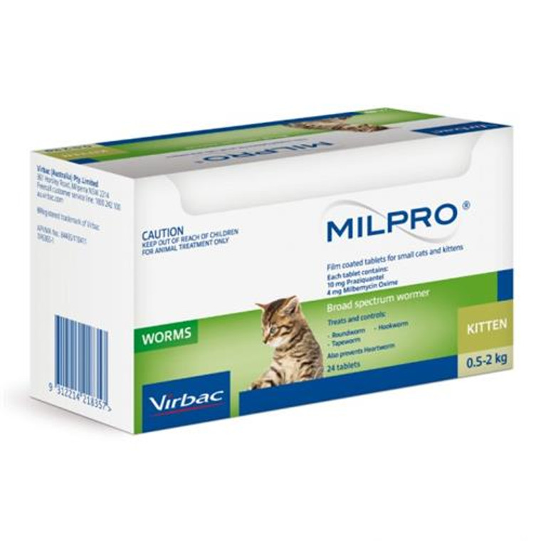 Milpro Sm Cat&KittEN 4MG-10MG Dewormer (1 tablet)
