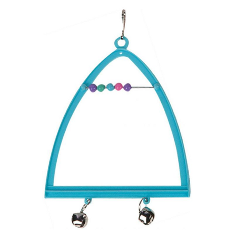 TOY TRIANGLE SWING+ABACUS+BELL 10X13cm